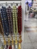 Muslim 33 glass pearl prayer beads, alloy whisk tips, 12 in a dozen, 50 dozen per piece. The price is per piece details Picture
